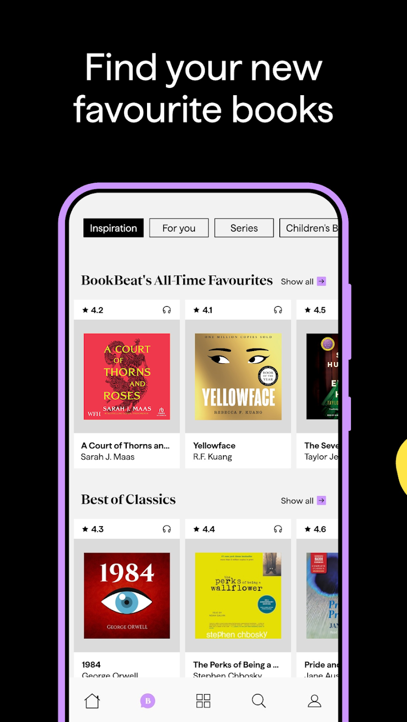 BookBeat Audiobooks & E-books sesli kitap dinleme ekranı