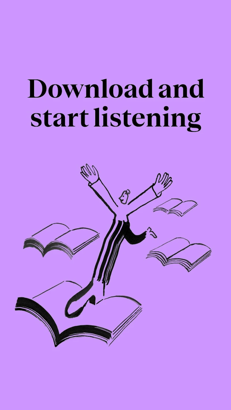 BookBeat Audiobooks & E-books kitap arama ekranı