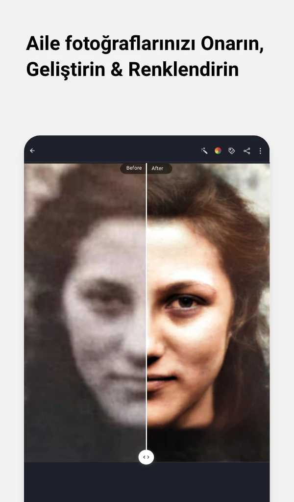 MyHeritage: Aile Ağacı & DNA aile üyeleri ekleme ekranı