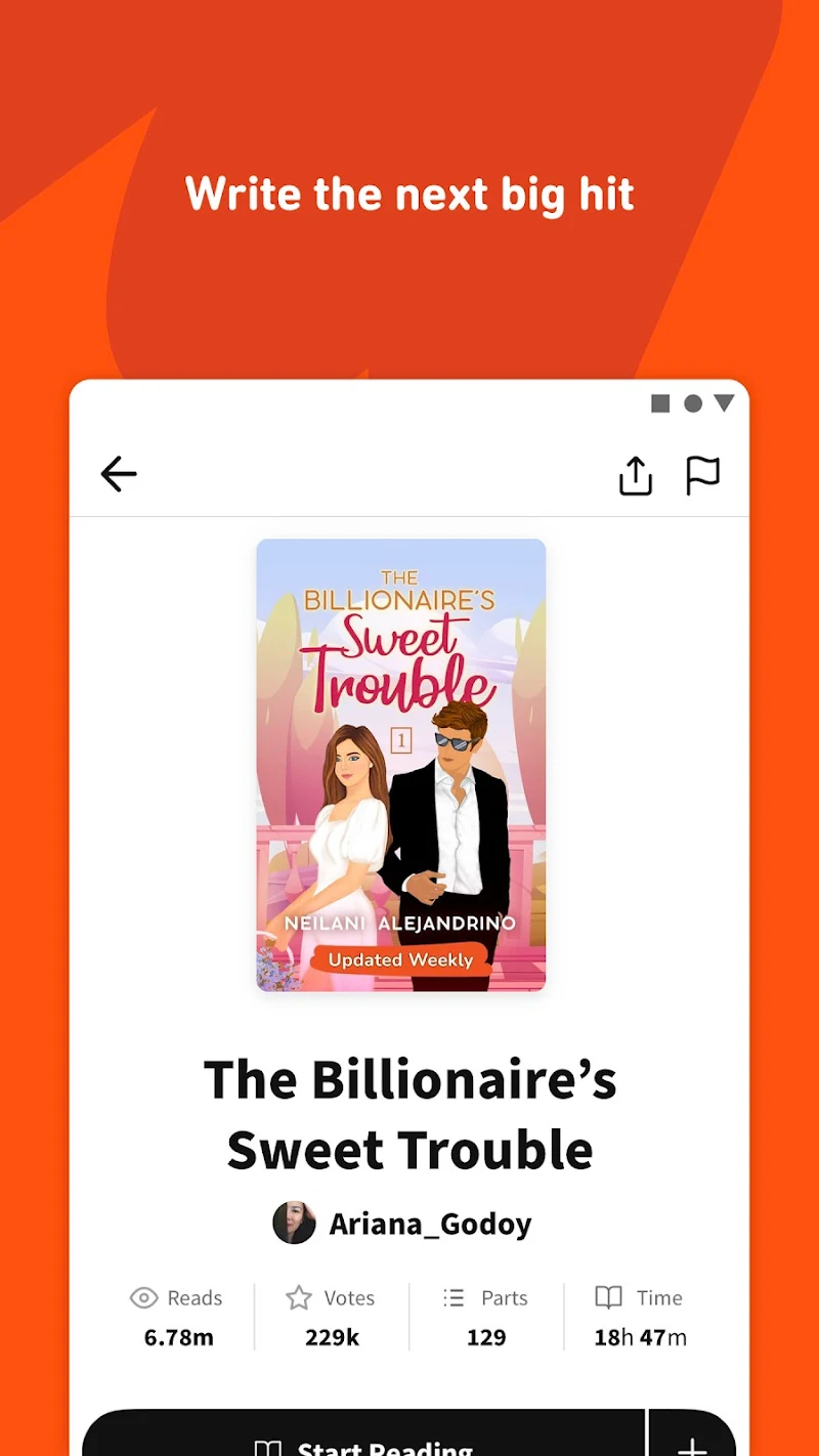 Wattpad Beta yeni özellikler menüsü
