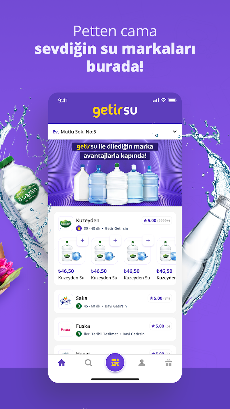 getir: market, yemek ve dahası canlı destek sohbet ekranı