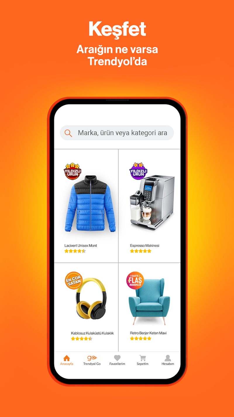 Trendyol - Online Alışveriş APK kampanya ekranı