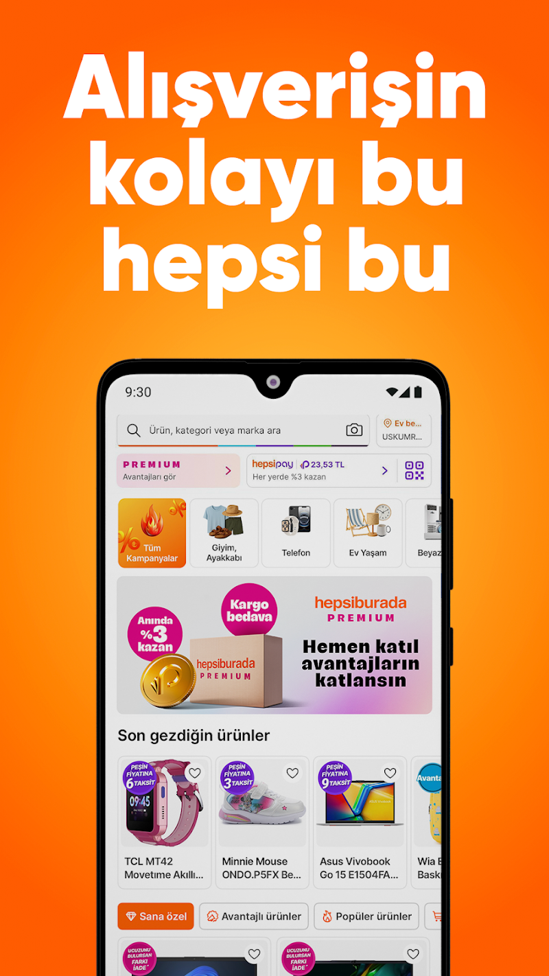 Hepsiburada: Online Alışveriş APK ana ekran görüntüsü
