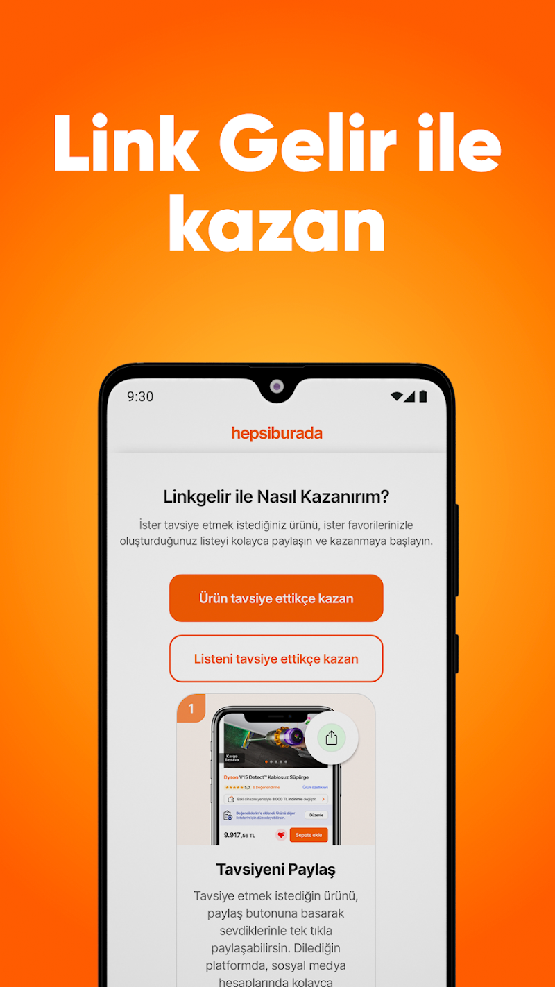 Hepsiburada: Online Alışveriş Premium avantajlar ekranı