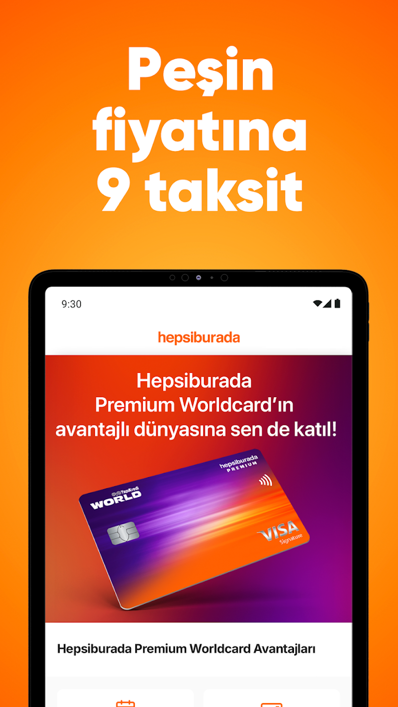 Hepsiburada: Online Alışveriş kullanıcı profil ekranı