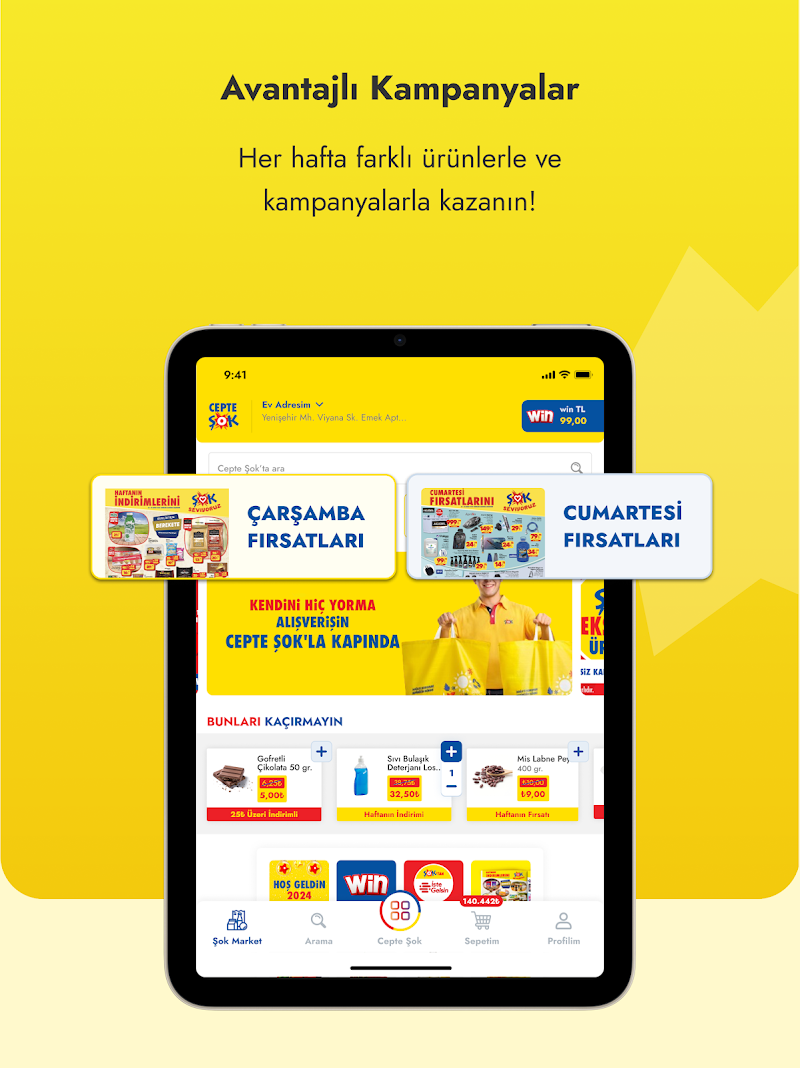 Cepte Şok APK indirme butonu