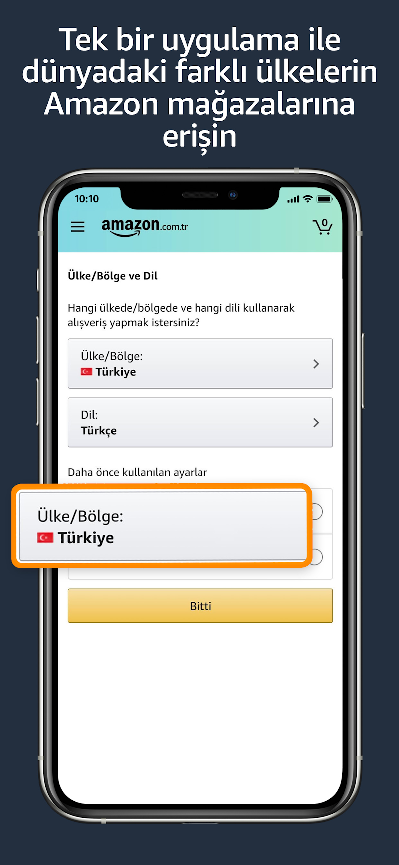 Amazon.com.tr Mobile Alışveriş ürün paylaşma ekranı