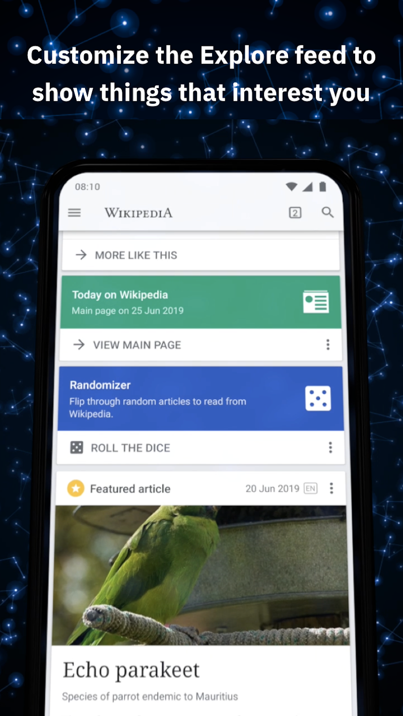 Wikipedia son sürüm güncelleme ekranı