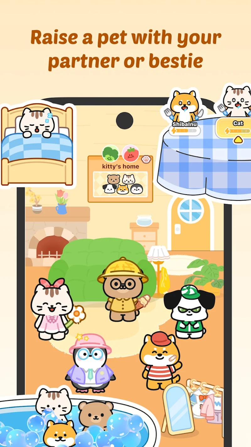 Widgetable: Besties & Couples Android uygulama tema seçimi