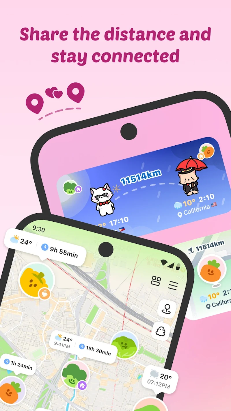 Widgetable: Besties & Couples uygulama ayarları ekranı