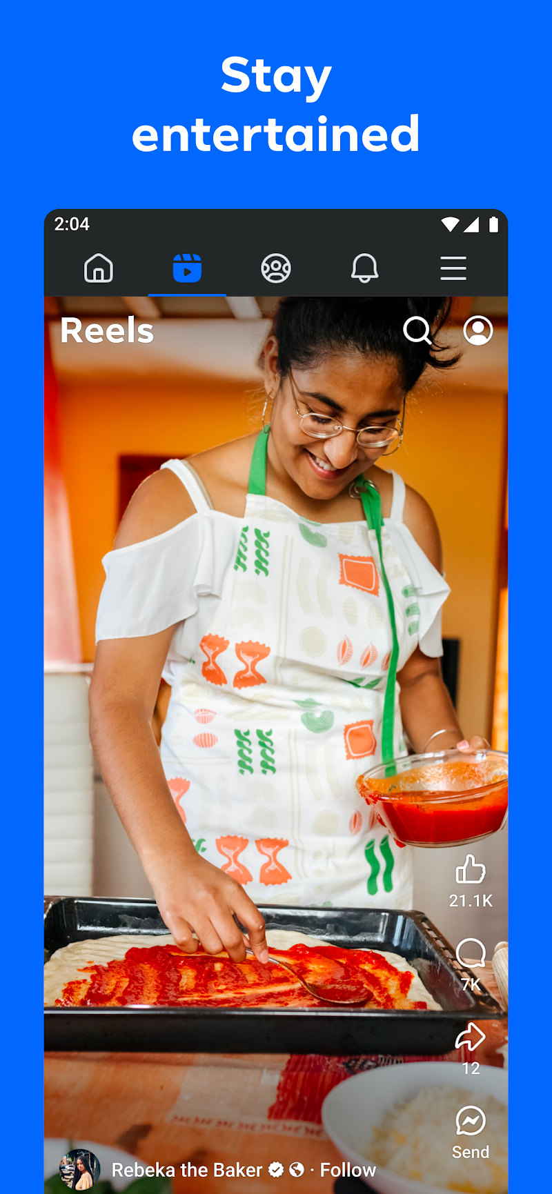 Facebook Reels video paylaşım ekranı