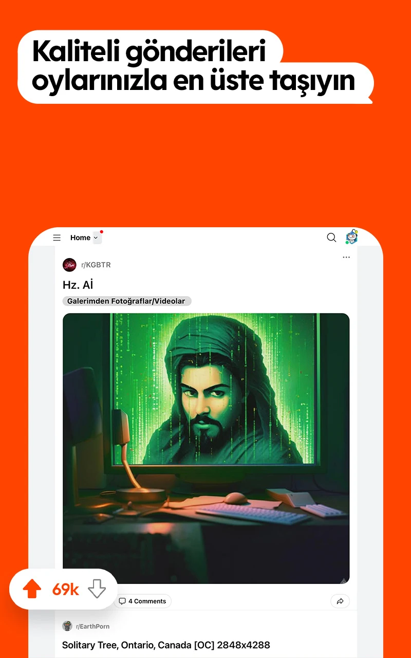 Reddit son sürüm güncelleme ekranı