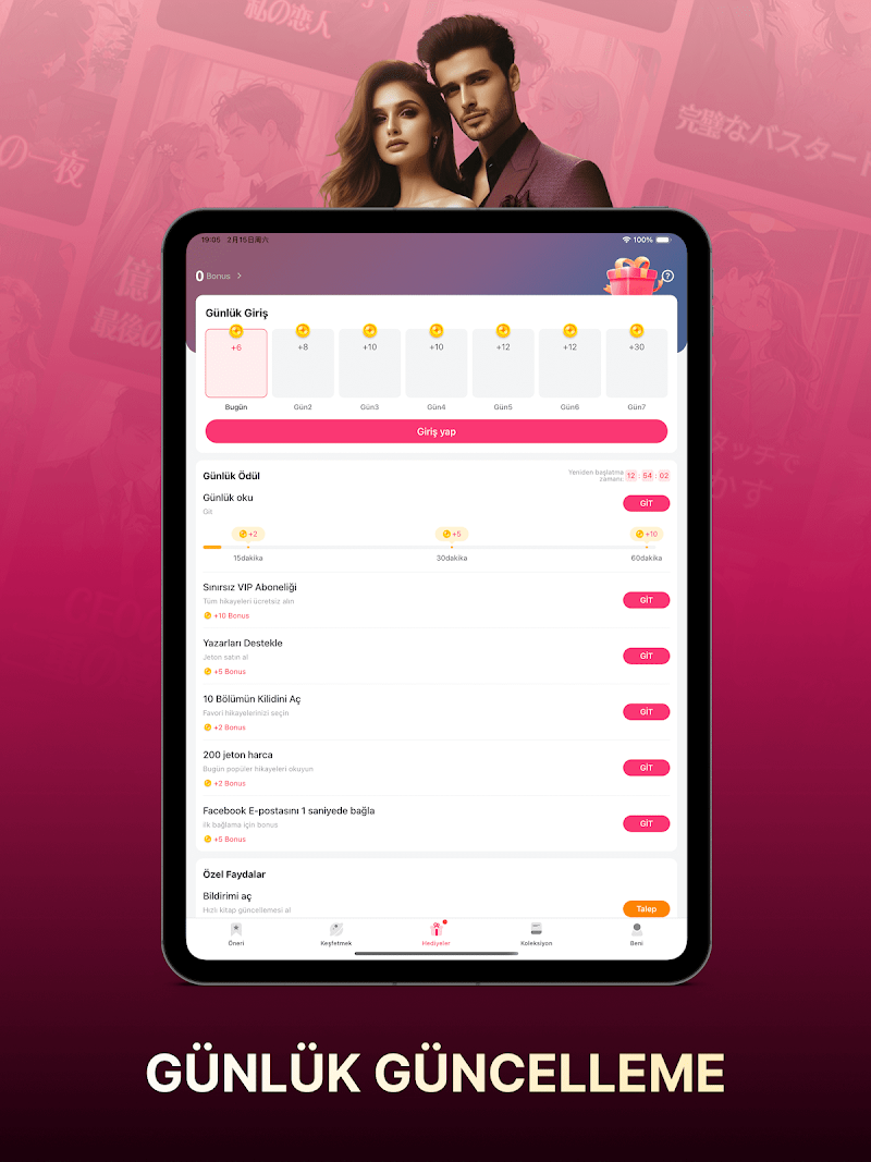 NovelaGo - Roman & Kitap Oku APK güncelleme bildirimi ekranı