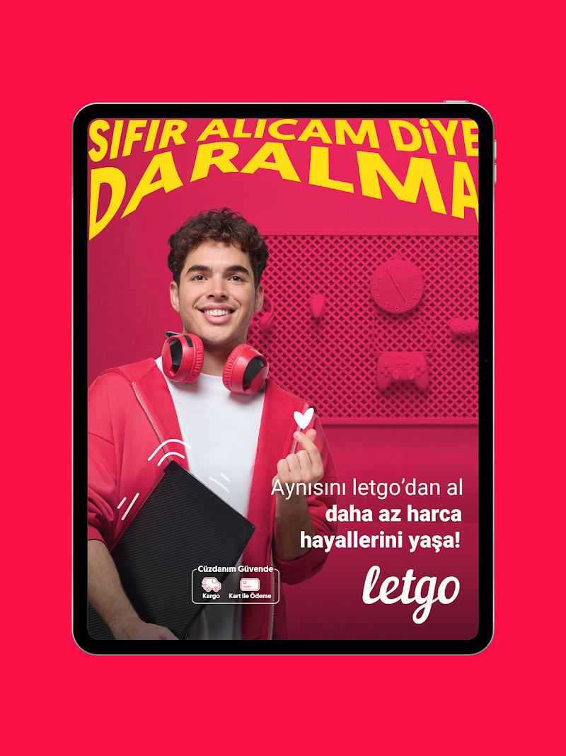 letgo: İkinci El Al ve Sat Vitaminler öne çıkarma ekranı