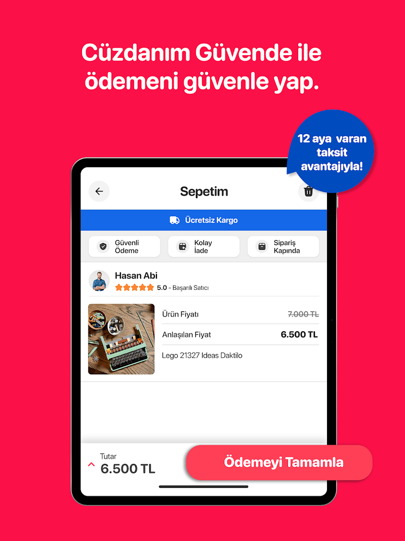 letgo: İkinci El Al ve Sat kategoriler ekranı