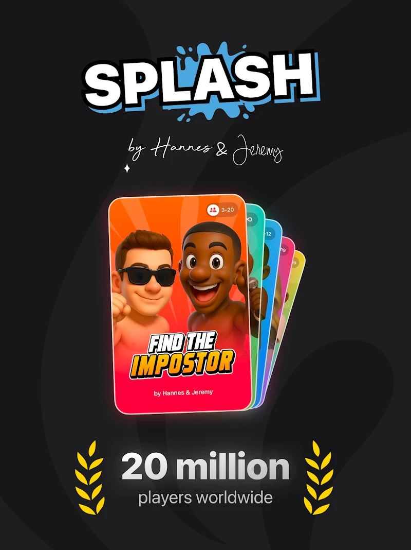 Splash - Imposter Game parti oyunları ana menü