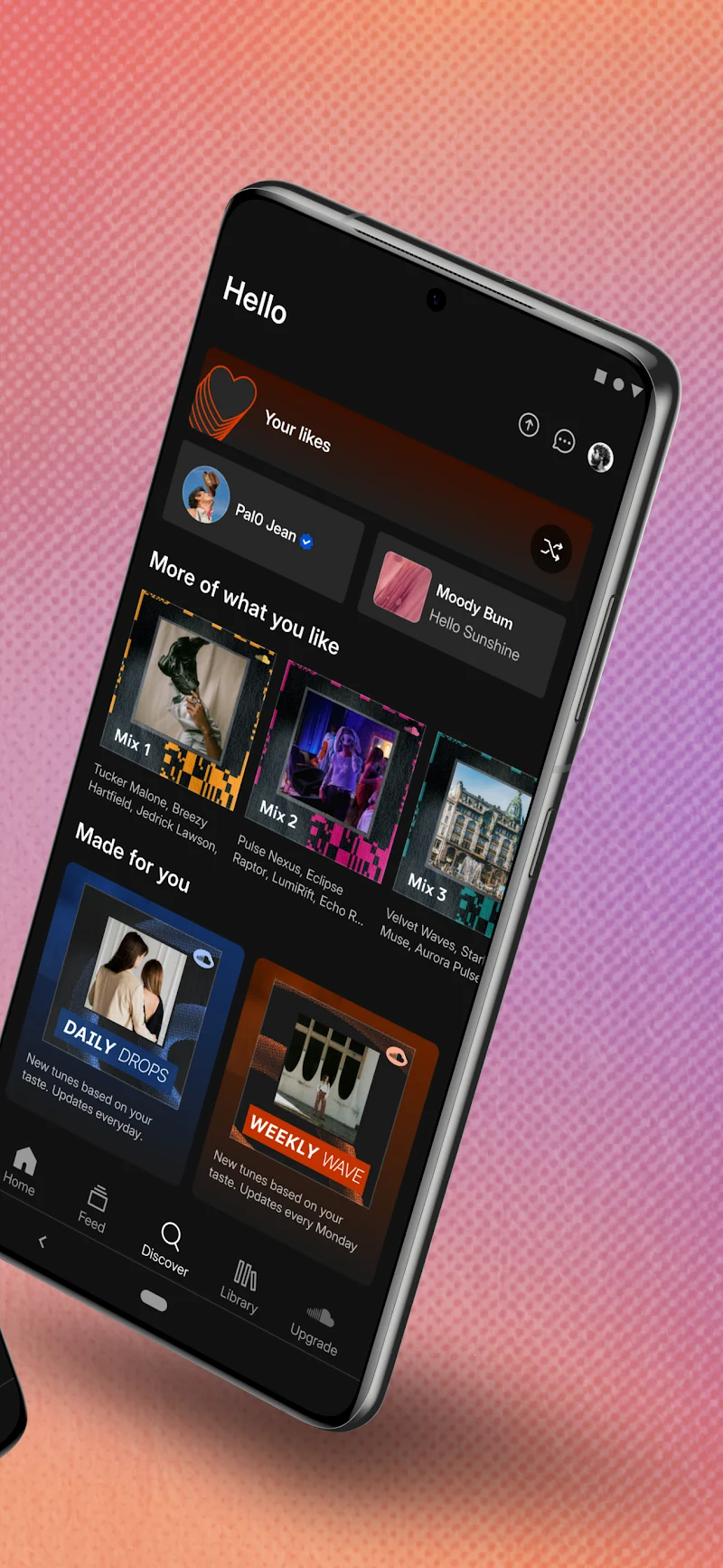 SoundCloud: müzik & audio çalma listesi oluşturma ekranı
