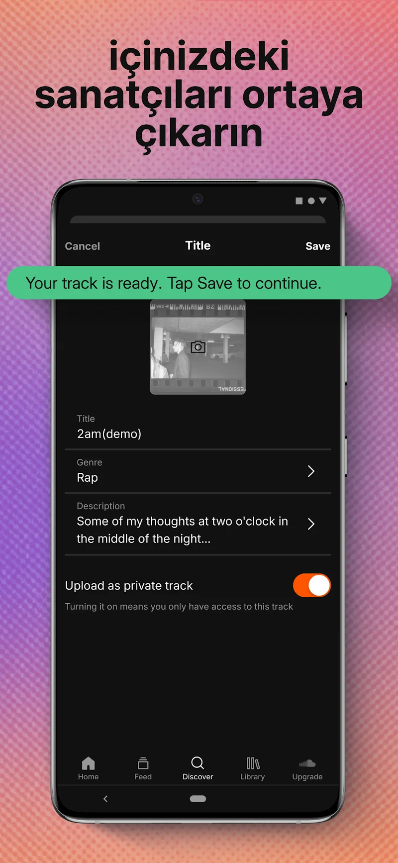 SoundCloud: müzik & audio offline dinleme modu