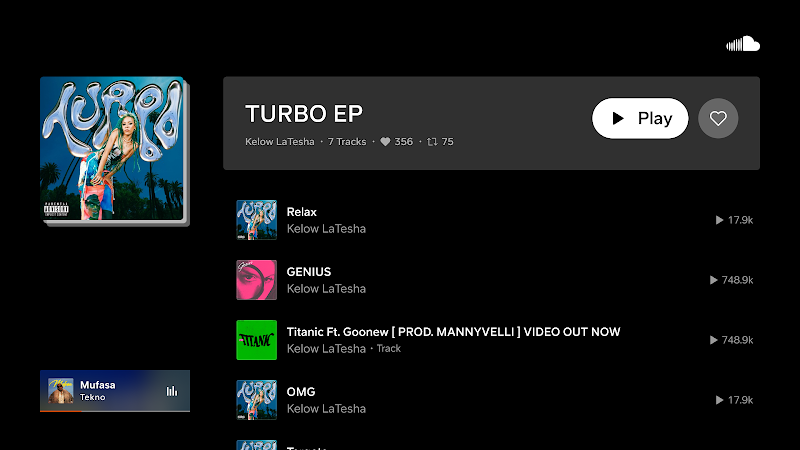SoundCloud: müzik & audio APK indirme işlemi ekranı