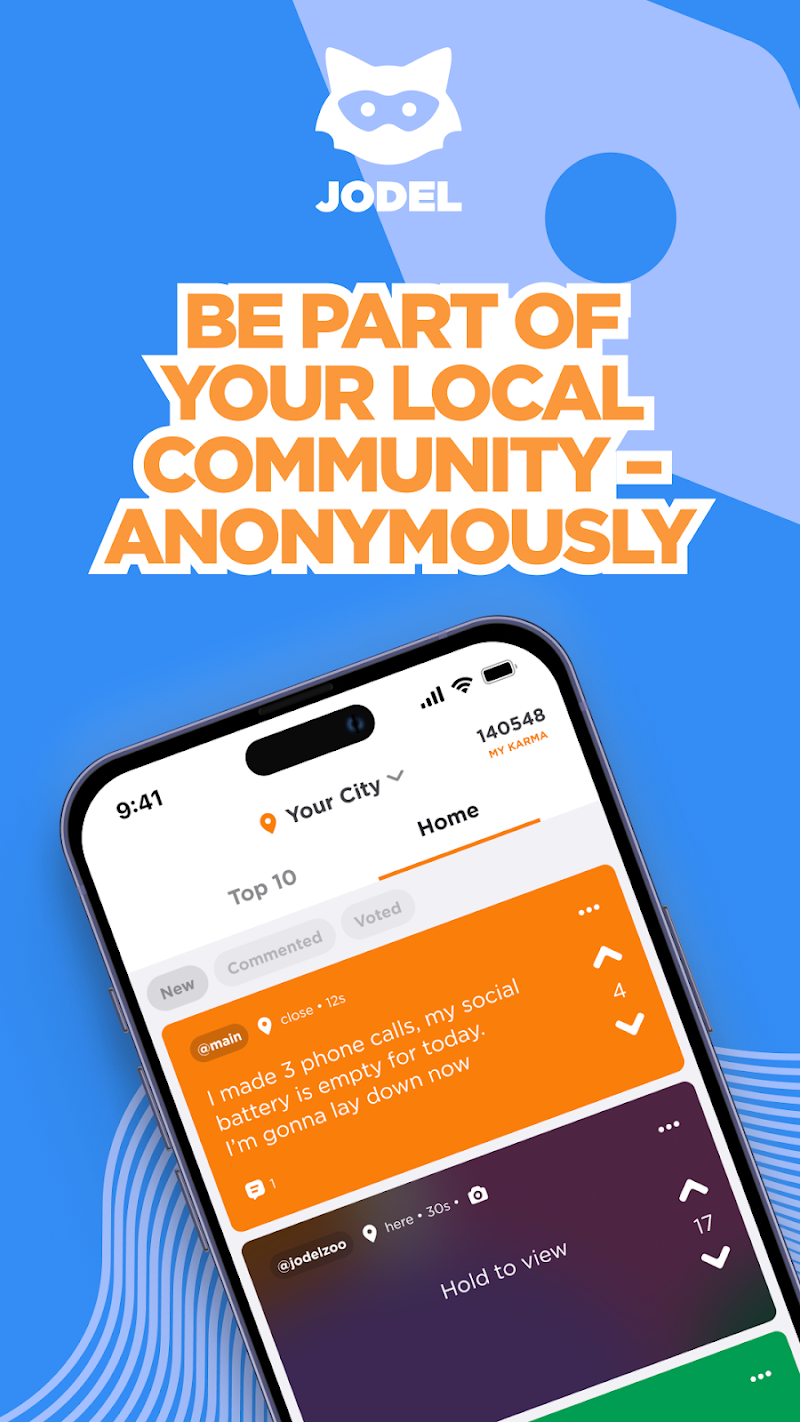 Jodel: Hyperlocal Community APK ana ekran görüntüsü
