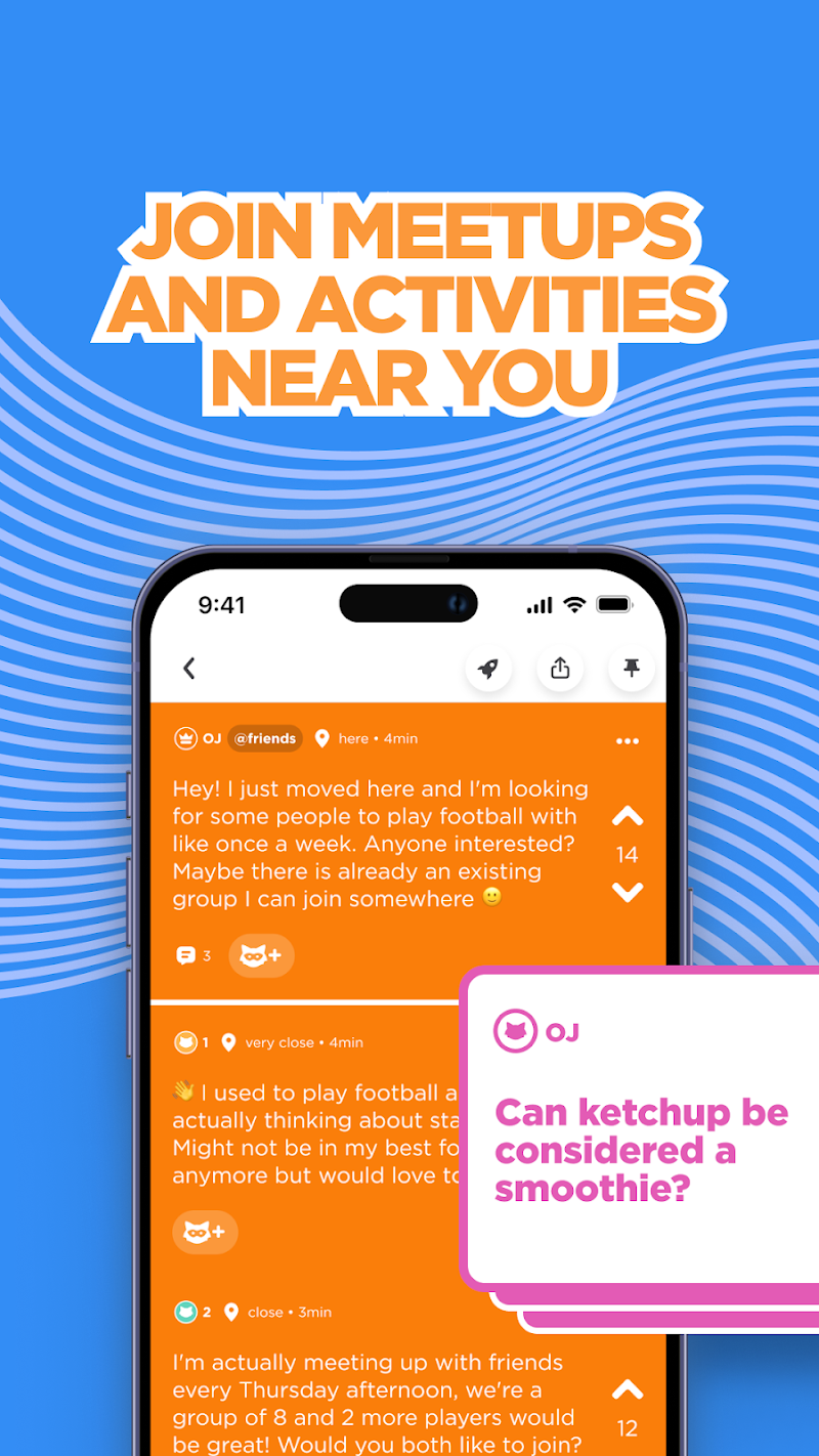 Jodel: Hyperlocal Community Android son sürüm yükleme ekranı