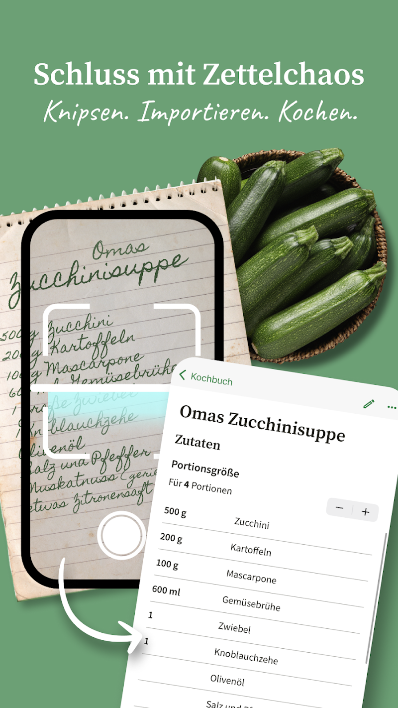 Chefkoch - Rezepte & Kochen favori tarifler ekranı