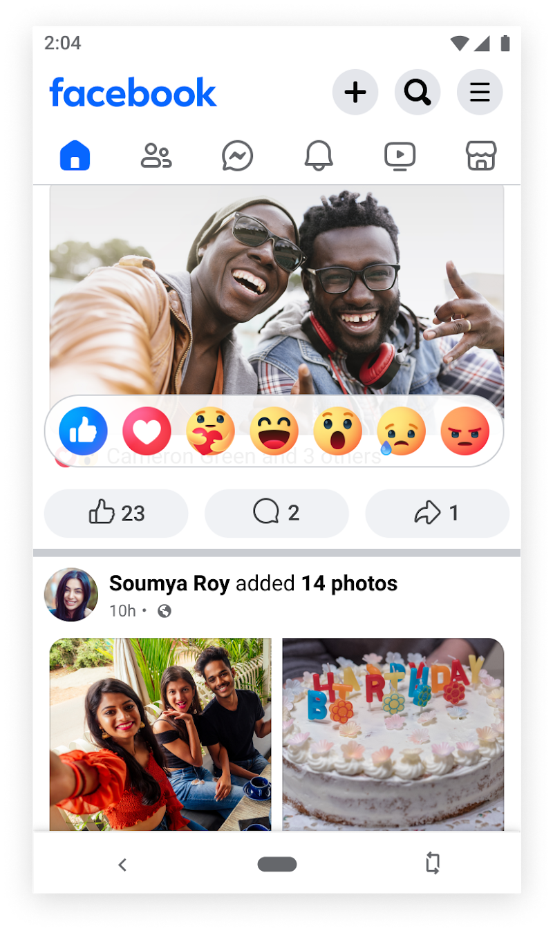 Facebook Lite uygulama ayarları ekranı