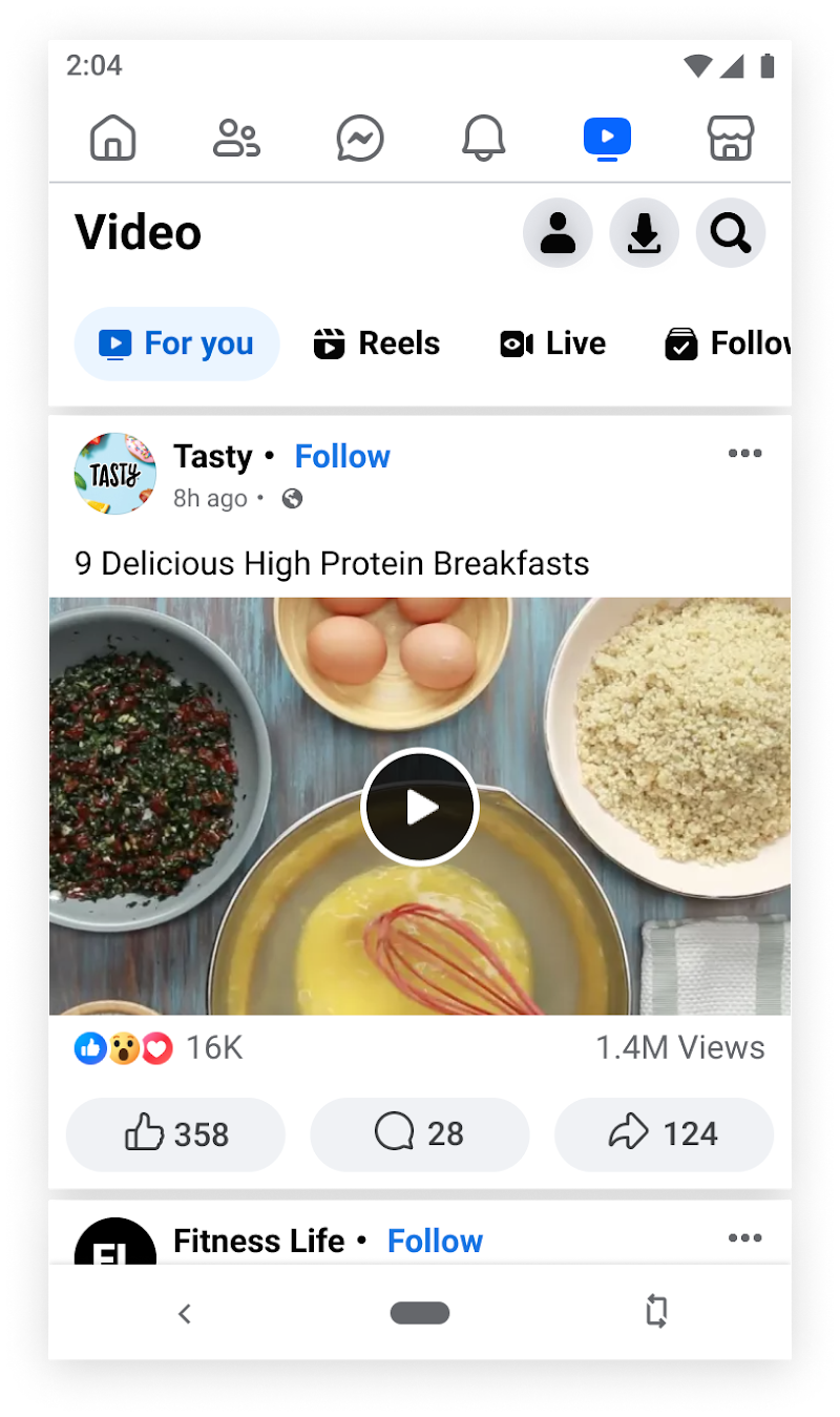 Facebook Lite APK sohbet ekranı