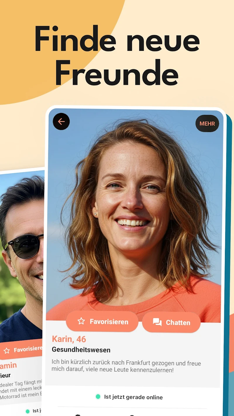 Meet5: Neue Leute kennenlernen favori ekleme ekranı
