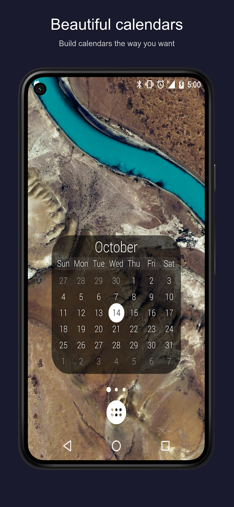 KWGT Kustom Widget Maker uygulama ayarları ekranı
