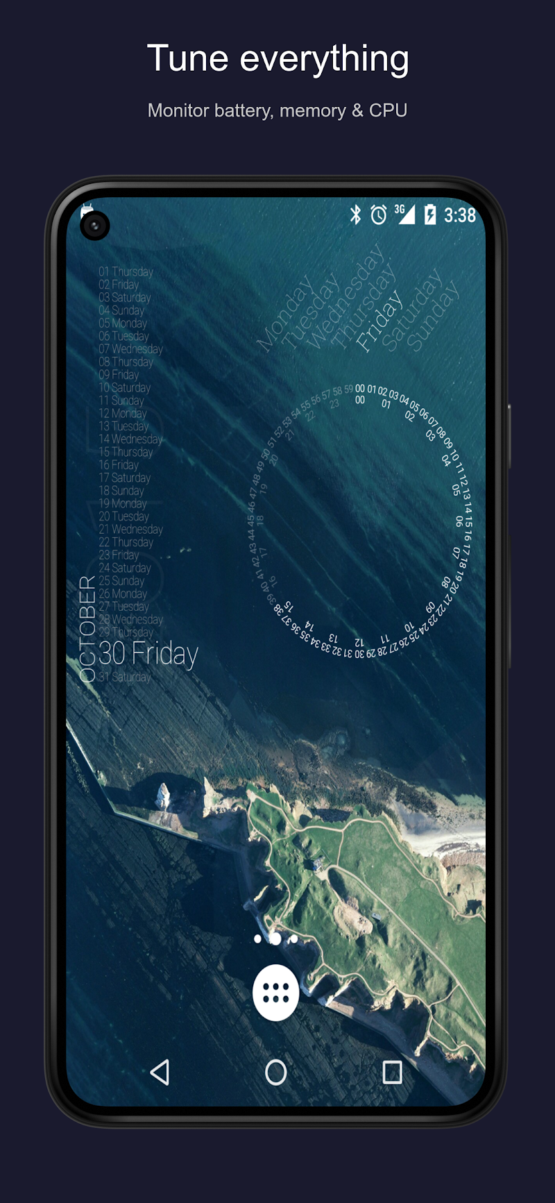 KWGT Kustom Widget Maker hava durumu widget'ı
