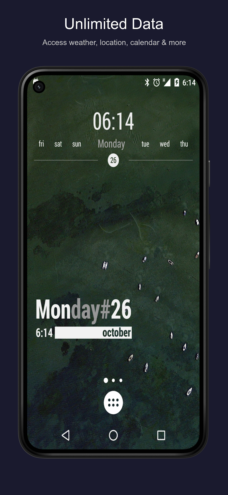 KWGT Kustom Widget Maker dokunma eylemi ayarları