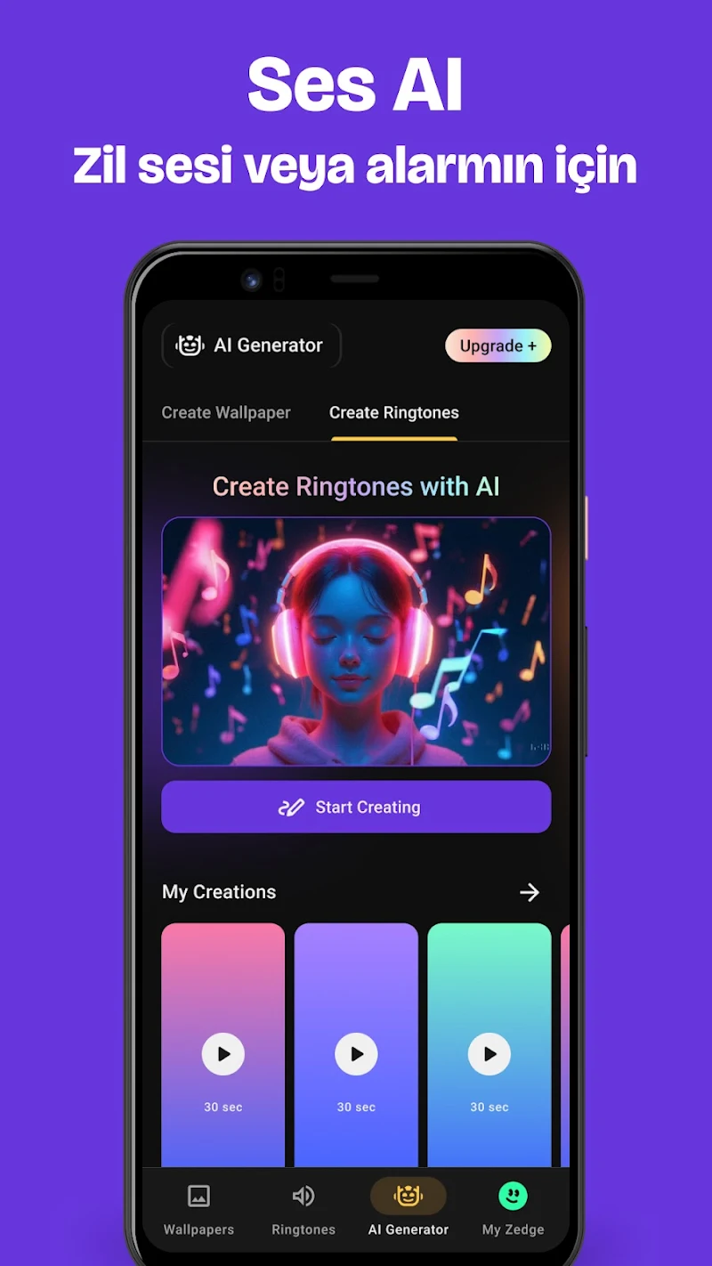 Zedge™ - Duvar Kağıtları APK zil sesi seçimi ekranı