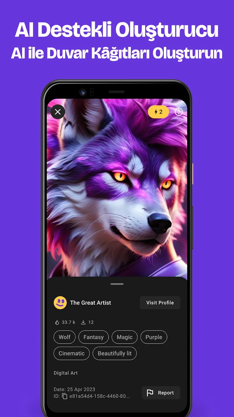 Zedge™ - Duvar Kağıtları APK kullanıcı profili ekranı