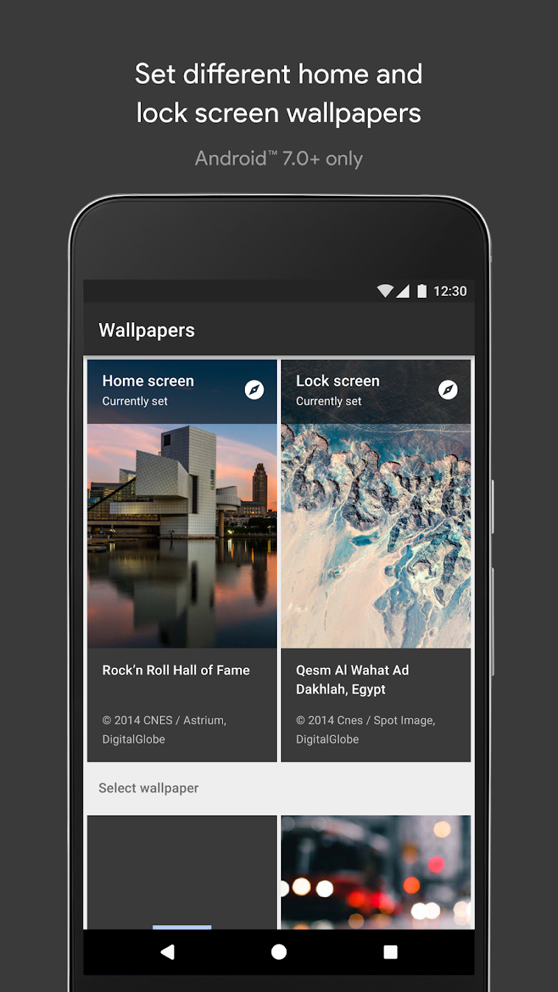 Duvar kağıtları APK ana ekran görüntüsü