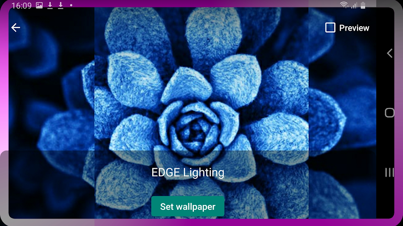 Edge Lighting - Borderlight çentik ayarları ekranı