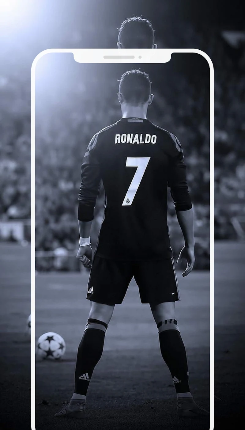 Soccer Ronaldo wallpapers CR7 Android cihazda kullanım örneği