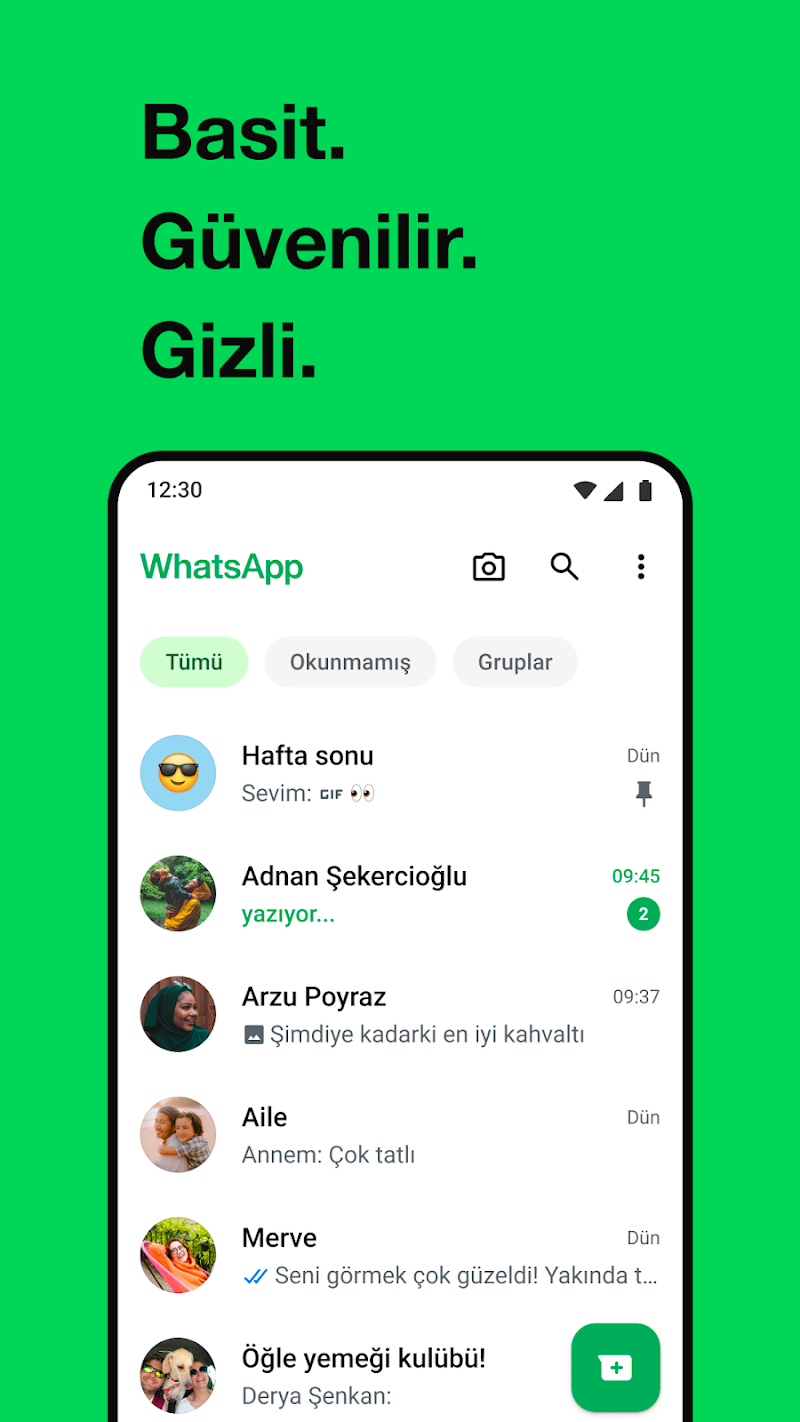 WhatsApp Messenger ekran görüntüsü 1