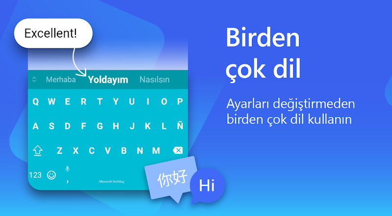 Microsoft SwiftKey Klavye yapay zeka özellikleri ekranı