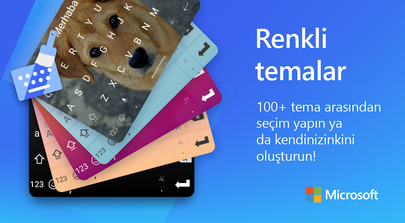 Microsoft SwiftKey Klavye desen çizerek yazma özelliği