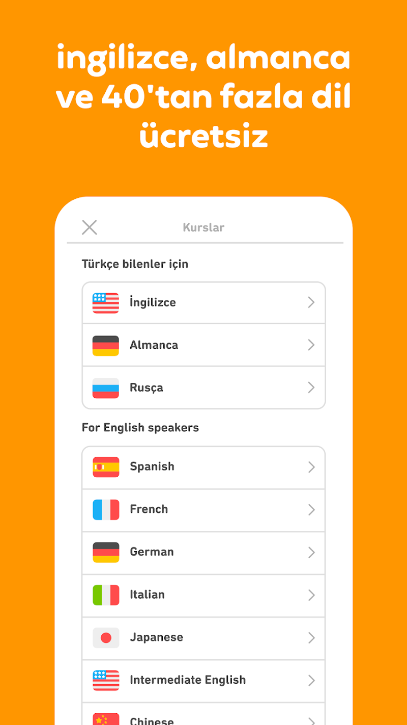 Duolingo ekran görüntüsü 1