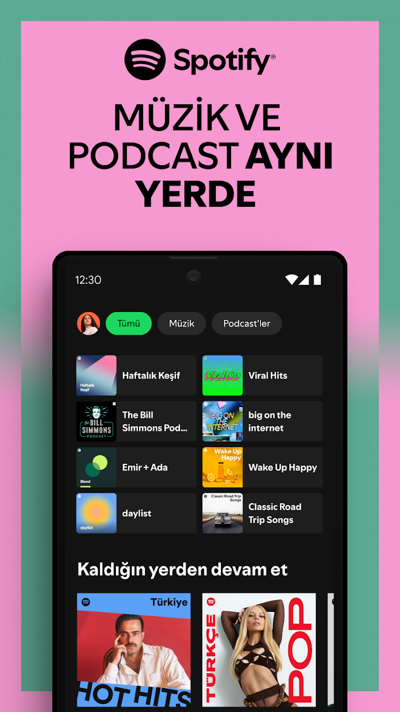 Spotify ekran görüntüsü 1