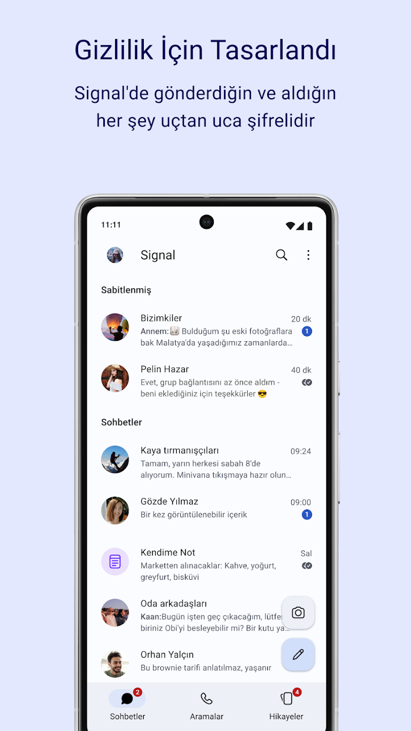 Signal - Gizli Mesajlaşma APK ana ekran görüntüsü