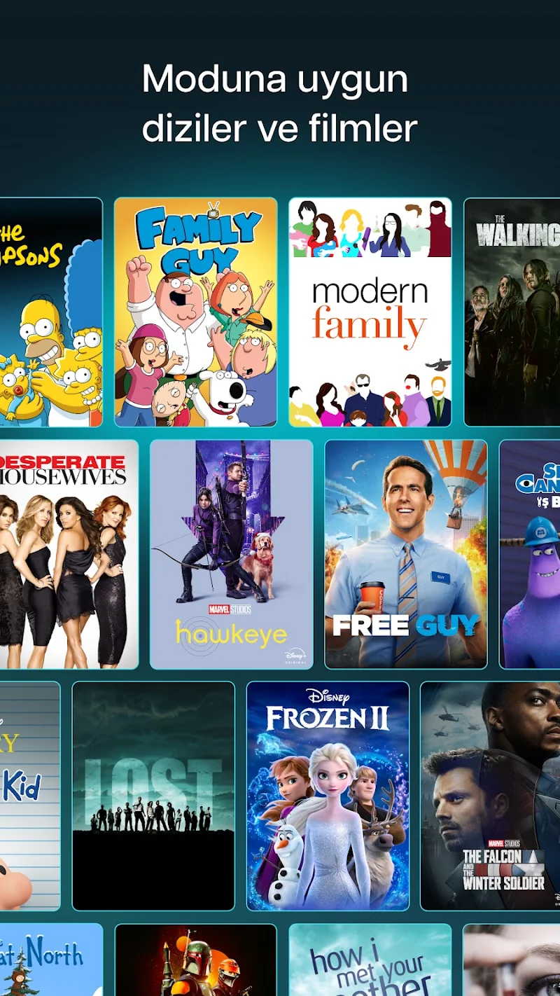 Disney+ offline izleme ekranı