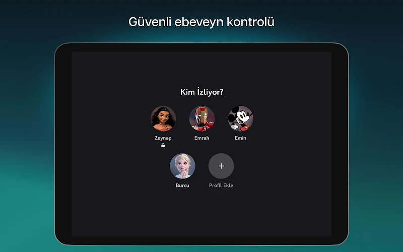Disney+ içerik önerileri bölümü