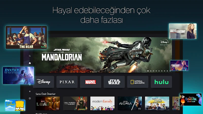 Disney+ yeni içerik tanıtım sayfası