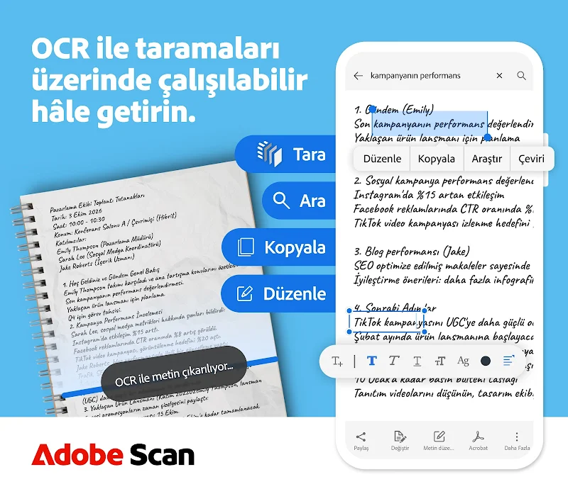 Adobe Scan: Belge Tarama APK ana ekran görüntüsü