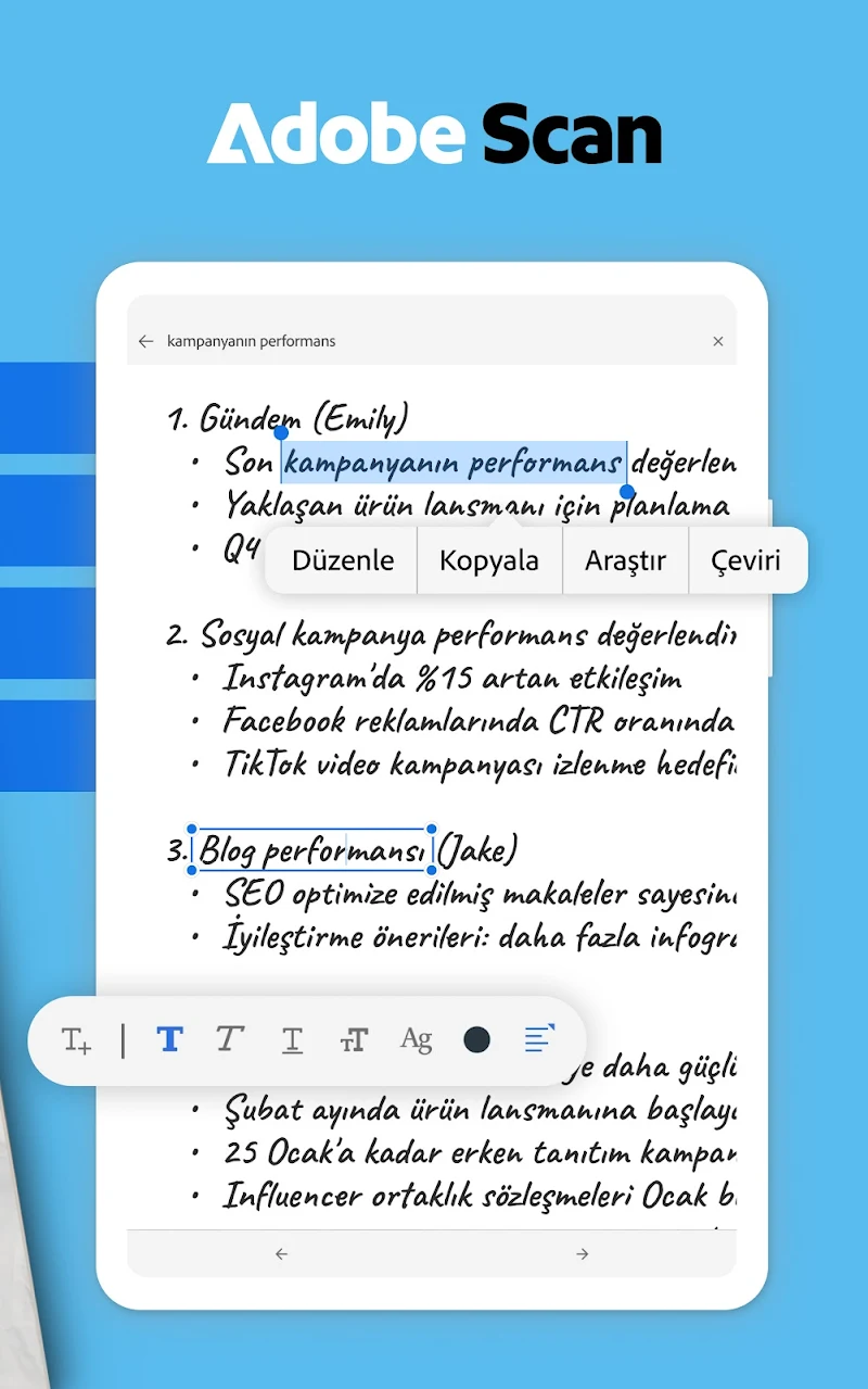 Adobe Scan: Belge Tarama uygulama indirme sayfası