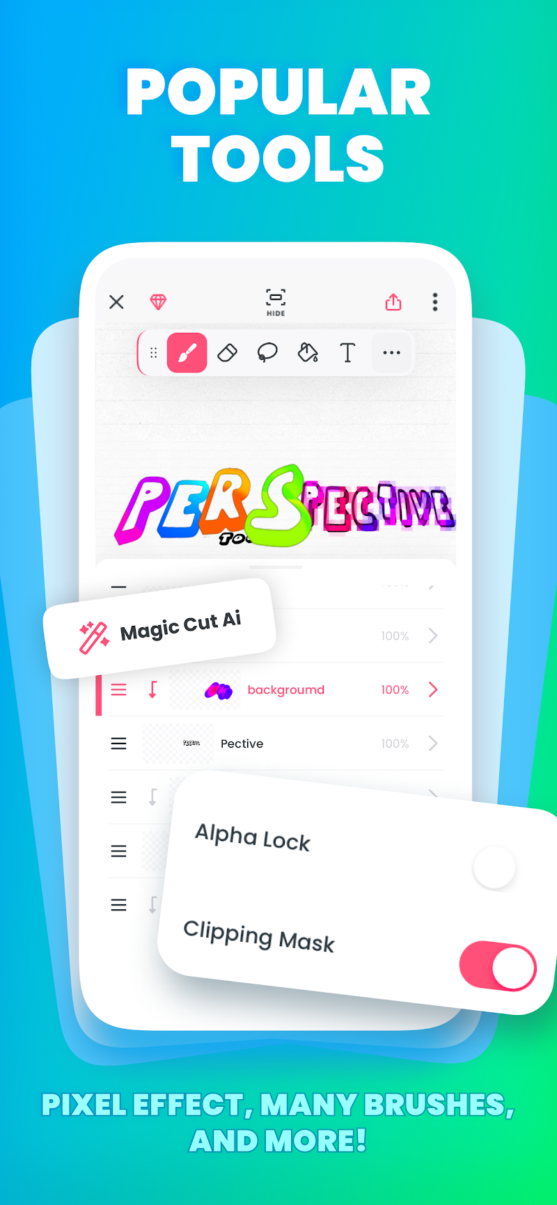 FlipaClip: Draw 2D Animation çizim araçları ekranı