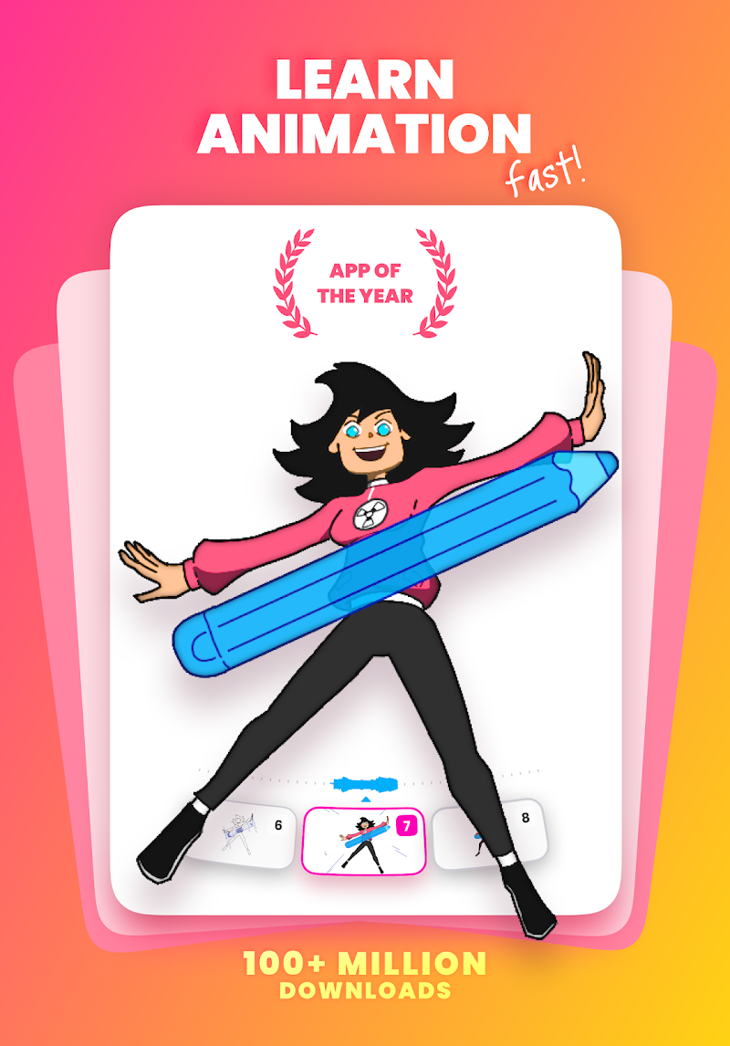FlipaClip: Draw 2D Animation renk paleti ekranı